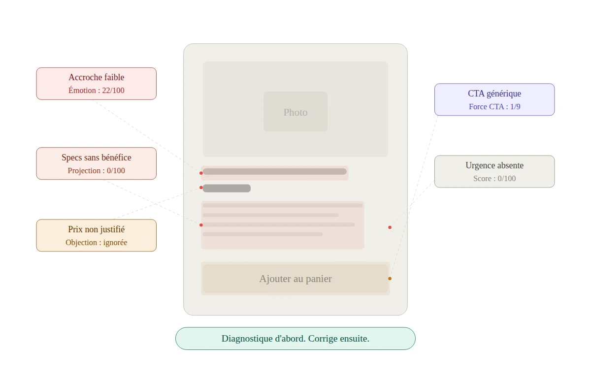 Optimiser tes fiches produit avec l'IA : pourquoi analyser bat réécrire à chaque fois