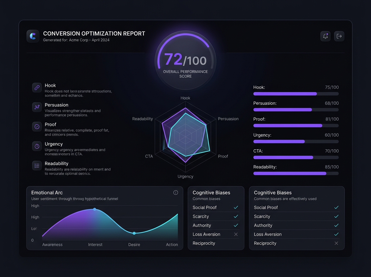 Copyboost diagnostic report preview